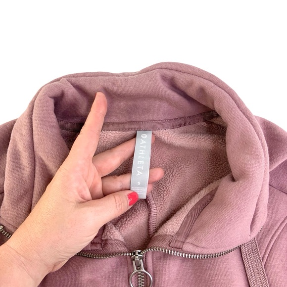 Athleta Karma Sweatshirt Dress in Mauve - Picture 5 of 7